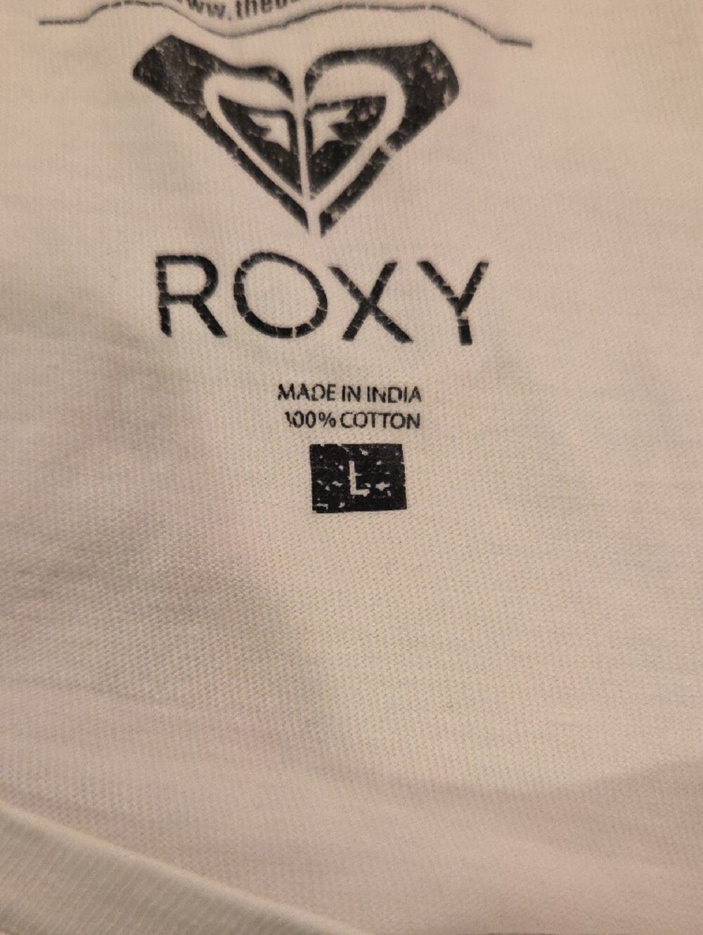 Roxy White Short-Sleeve Graphic Tee with Faded Portrait Print The Doors - Picture 2 of 4